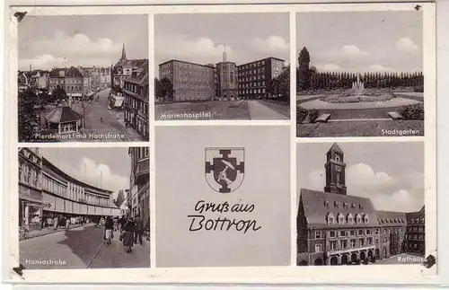 54632 Salutation multi-images Ak de Bottrop 1955