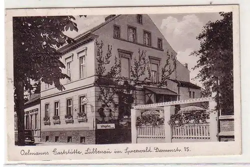 54616 Ak Lübbenau im Spreewald Oelmanns Gaststätte Dammstrasse 1954
