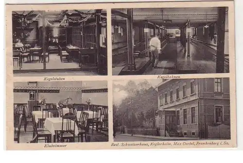 54602 Multi-image Ak Frankenberg Restaurant Schweizerhaus vers 1920