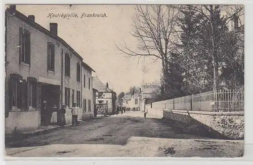 54561 Feldpost Ak Heutrégiville France Vue sur la route 1915