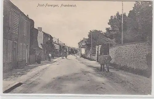 54551 Feldpost Ak Pont Faverger Vue sur la France France vers 1915
