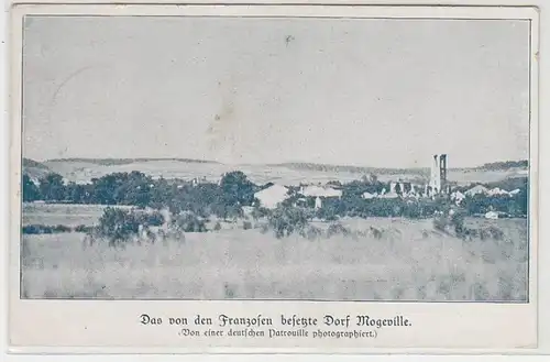 54534 Ak Das von den Franzosen besetzte Dorf Mogeville 1915