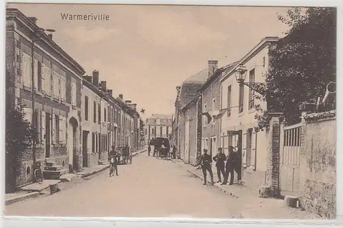 5453 Ak Warmeriville France France Vue sur la route 1915