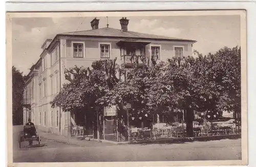 54483 Ak Hallein Hotel Restaurant Badanstalt "Blauer Stern" vers 1920