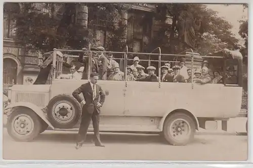 54476 Foto Ak Münchner Fremden Rundfahrten um 1930