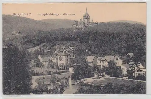 54466 Ak Königstein im Taunus Herzog Adolf Anlage & Villa Andrae um 1920