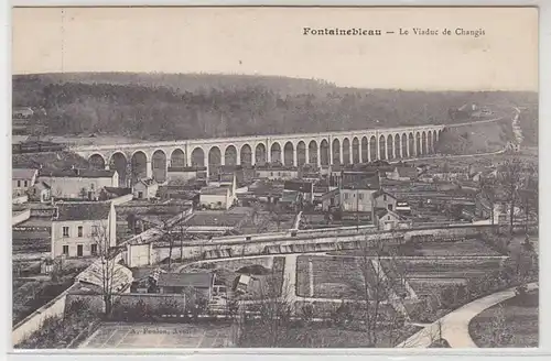 54412 Ak Fontainebleau le Viaduc de Changis um 1915