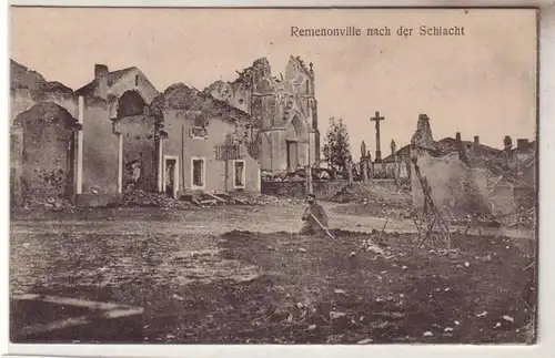 54402 Ak Remenonville nach der Schlacht Frankreich France 1917