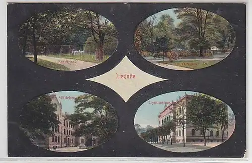 54341 Mehrbild Ak Liegnitz Gymnasium usw. 1907