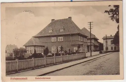 54325 Ak Hohenwestedt Bahnhofstrasse 1915