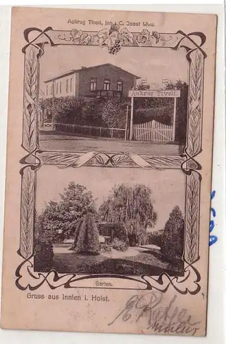 54324 Salutation multi-images Ak en innien in Holstein Aukrug Tivoli 1914