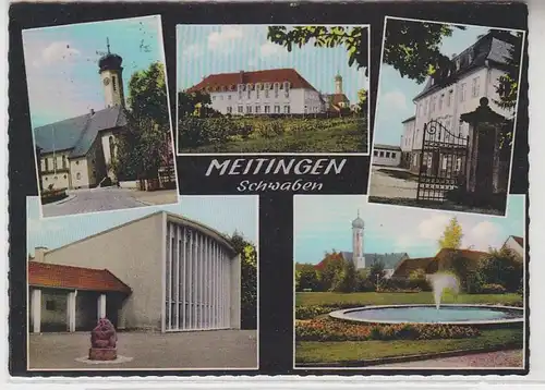 54307 Mehrbild Ak Meitingen Schwaben Ortsansichten 1975