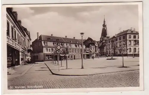 54277 Ak St. Wendel Schlossplatz 1938