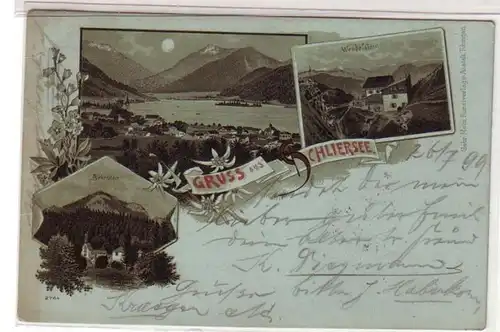 54231 Carte de la Lune Grousse de Schliersee 1899