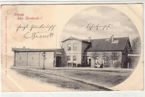 54206 Ak Gruß aus Nortorf "Schützenhof" 1904