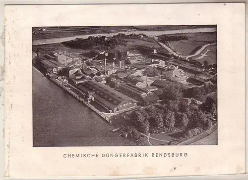 54124 Ak Chemische Düngerfabrik Rendsburg Totalansicht 1952