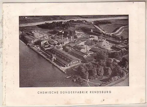 54124 Ak Industrie chimique des engrais Rendsburg Vue totale 1952