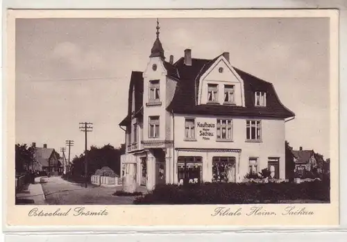54113 Ak Ostseebad Grömnitz Kaufhaus Filiale Heinr. Sachau um 1930