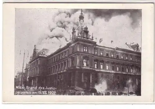 54078 Photo Ak Vienne Brand du Palais de Justice 1927