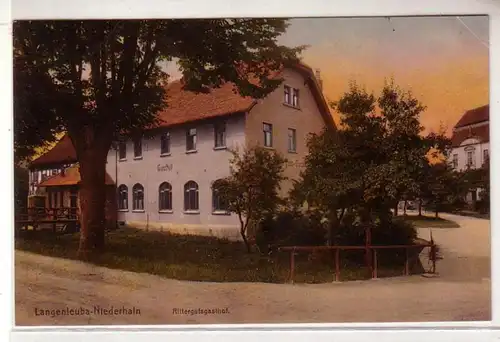 54077 Feldpost Ak Langenleuba Oberhain Rittergutsgasthof 1915