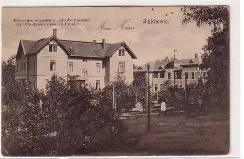 54074 Ak Zitzschewig Frauengenesungsheim "Alt-Wettinshöhe" 1909