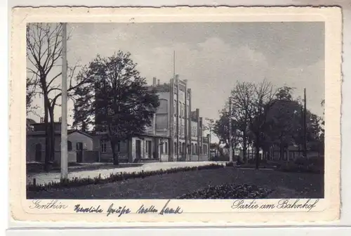 54062 Ak Genthin Partie am Bahnhof 1932