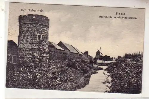 54038 Tour de la crapaud d'Ak Zon avec des tranchées, moulin à vent vers 1920