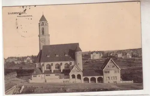 54028 Feldpost Ak Darmstadt Pauluskirche 1917