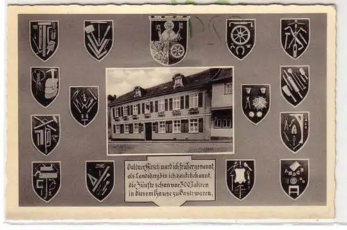 53992 Ak Hofheim a. Ts. Gasthof Landsberg um 1940