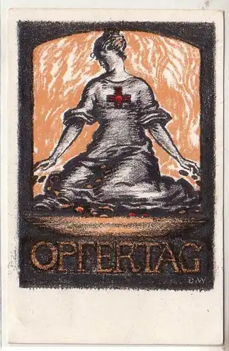 53988 Ak Opfertag 1917 Bayrisches Landeskomitee vom roten Kreuz 1917