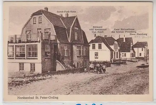 53982 Ak Mer du Nord Bain Saint-Pierre-Ording Boulangerie, etc. vers 1920