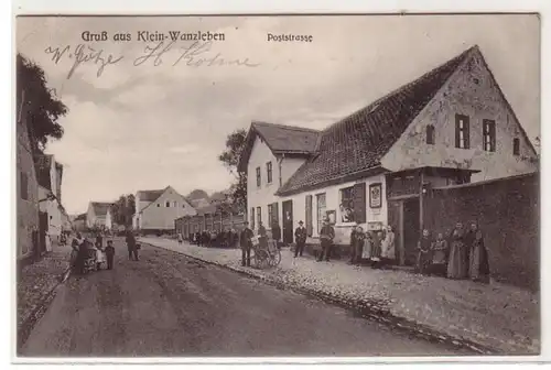53945 Ak Gruß aus Klein Wanzleben Poststrasse 1906