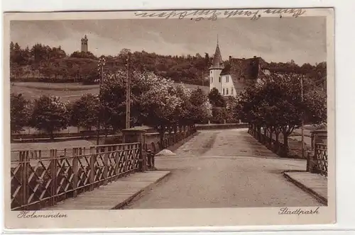 53905 Ak Holzminden Stadtpark 1936