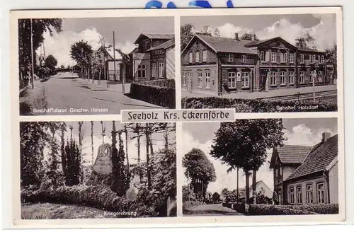 53900 Mehrbild Ak Seeholz Kreis Eckernförde 1949