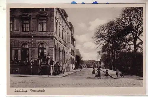 53898 Ak Rendsburg Herrenstraße Restaurant et Café Paul Schneider vers 1940