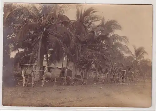 53890 Foto Kamerun Deutsche Kolonie Eingeborenenhütten um 1910