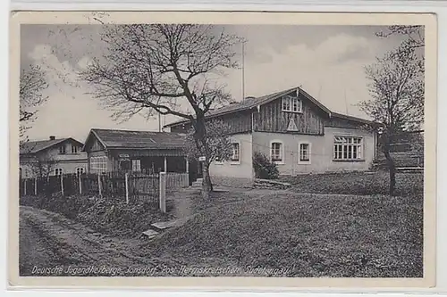 53870 Ak Auberge de Jeunesse Allemande Jonsdorf Post Herrstkretskreis Sudetengau 1939