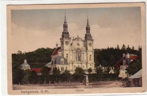 53853 Ak Heiligelinde Ostpreussen Kirche um 1915