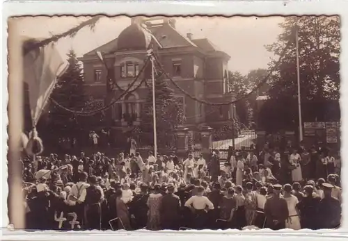 53828 Foto Ak 550jährige Stadtrechtsfeier und Heimatfest Pulsnitz 1925