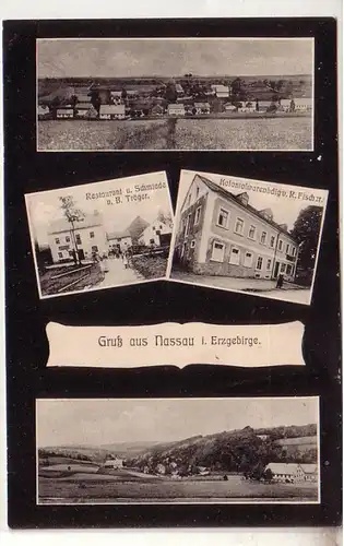 53822 Mehrbild Ak Gruß aus Nassau im Erzgebirge 1917