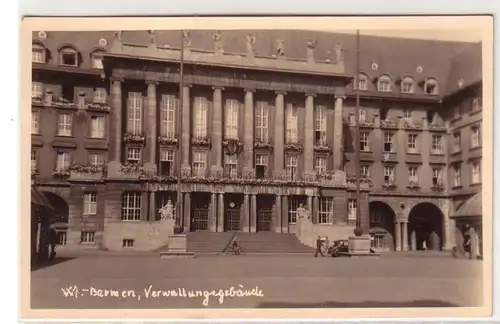 53799 Photo Ak Wuppertal Barmen Bâtiment administratif vers 1930