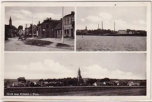 53782 Mehrbild Ak Gruß aus Kröslin in Pommern 1939