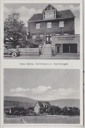 53779 Mehrbild Ak Rolfshagen bei Steinbergen Haus Bühne um 1940