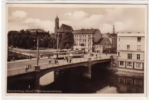 53770 Ak Brandenburg (Havel) Pont millénaire vers 1930