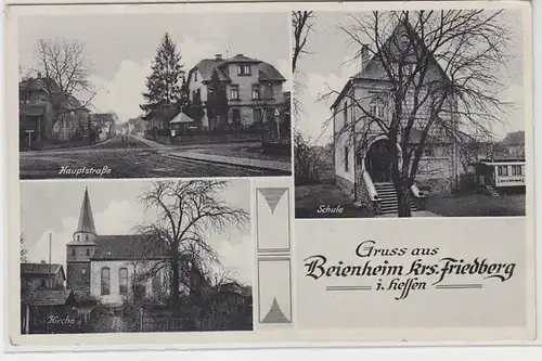 53751 Ak Gruß aus Beienheim Kreis Friedberg in Hessen um 1940