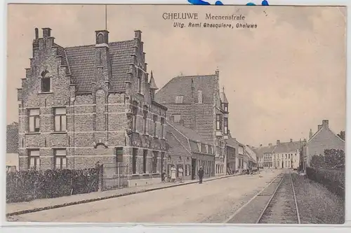 53752 Feldpost Ak Gheluwe Belgien Meenenstrasse 1915