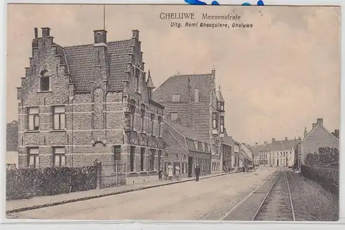 53752 Feldpost Ak Gheluwe Belgique Meenenstrasse 1915