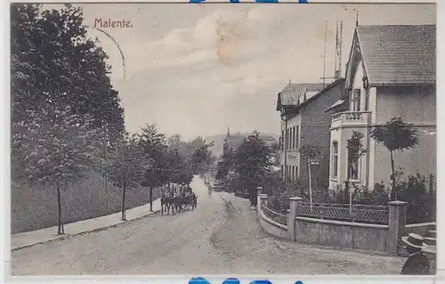 53744 Ak Malente Vue de rue avec calèche à cheval 1913