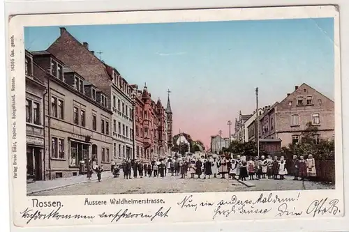 53729 Ak Nossen Äussere Waldheimstrasse 1911