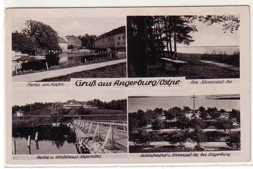 53720 Multi-image Ak Salutation d'Angerburg en Prusse orientale vers 1940